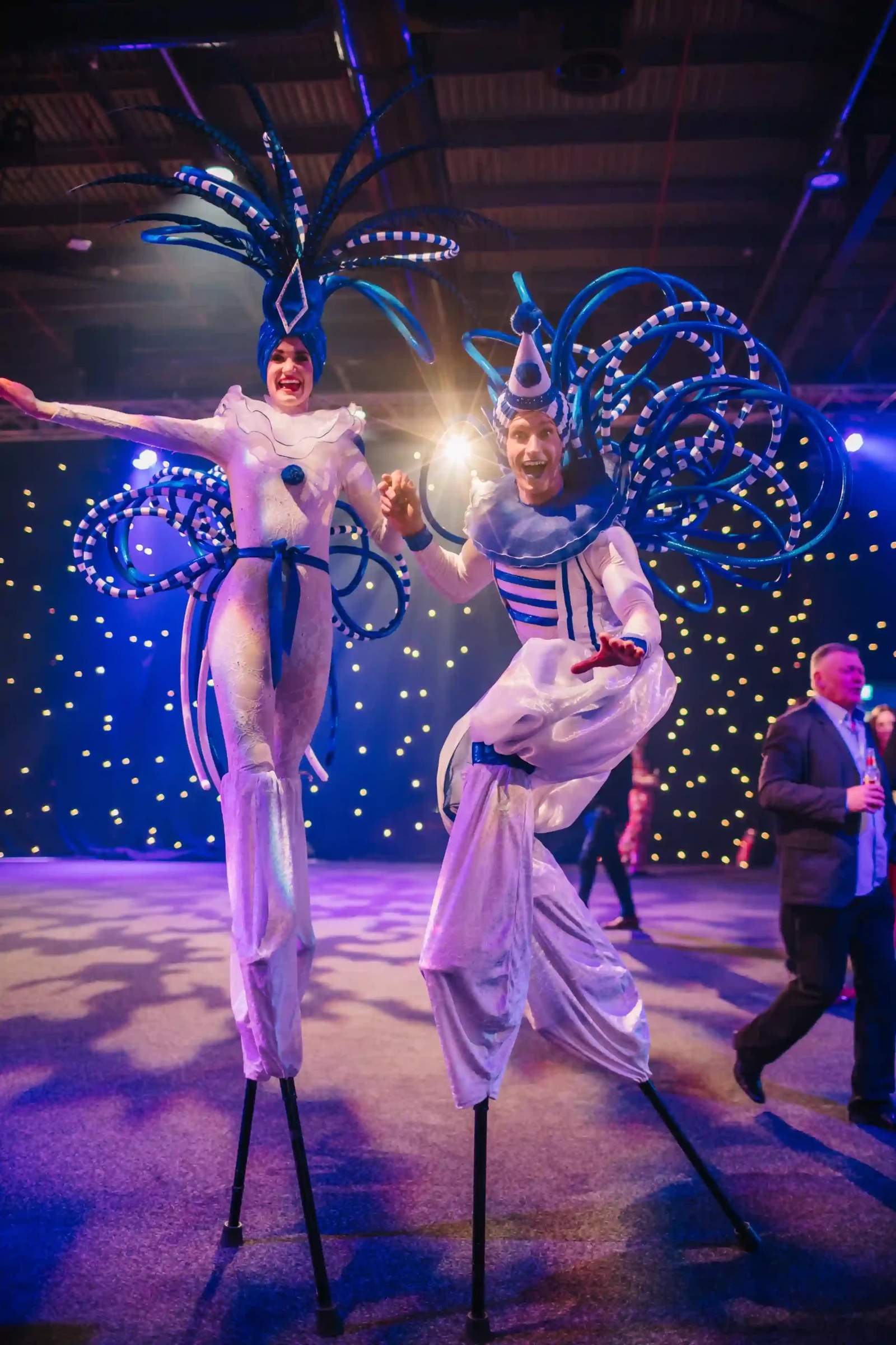 Cirque de Noël shared Christmas party at Tobacco Dock, Wapping